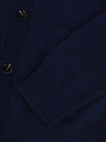 Men V-Neck Cardigan_Navy