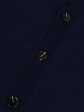 Men V-Neck Cardigan_Navy