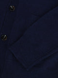 Men V-Neck Cardigan_Navy