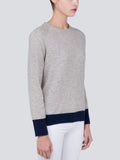 Classic Crew Neck Sweater_CB_Light Grey/Navy