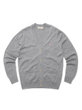 M_CLASSIC CARDIGAN TRICOLOR FOX PATCH_GREY MEL