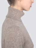 Turtleneck Slimfit Sweater_Beige