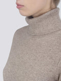 Turtleneck Slimfit Sweater_Beige