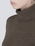 Turtleneck Slimfit Sweater_Cocoa Brown