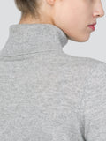 Turtleneck Slimfit Sweater_CB_Light Grey/Navy