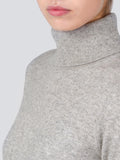 Turtleneck Slimfit Sweater_CB_Light Grey/Navy