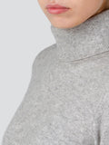 Turtleneck Slimfit Sweater_CB_Light Grey/Yellow