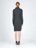 Turtleneck Slimfit Dress_Grey