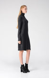 Turtleneck Slimfit Dress_Graphite