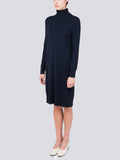 Turtleneck Slimfit Dress_Dark Navy