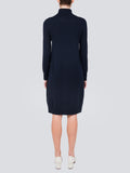 Turtleneck Slimfit Dress_Dark Navy