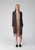 Long Cardigan_Cocoa Brown