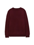 Men Crew Neck Sweater_Burgundy