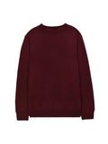 Men Crew Neck Sweater_Burgundy