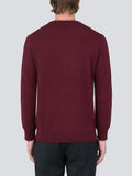 Men Crew Neck Sweater_Burgundy