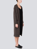 Long Cardigan_Cocoa Brown