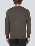 Men Crew Neck Sweater_Cocoa Brown