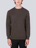 Men Crew Neck Sweater_Cocoa Brown