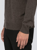 Men Crew Neck Sweater_Cocoa Brown