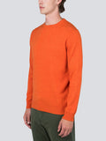 Men Crew Neck Sweater_Orange