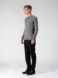 Men Crew Neck Sweater_Grey