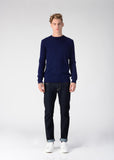 Men Crew Neck Sweater_Navy