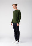 Men Crew Neck Sweater_Olive