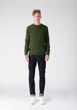 Men Crew Neck Sweater_Olive