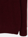 Men Crew Neck Sweater_Burgundy