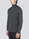 Men Turtleneck Sweater_Graphite