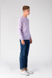 Men Crew Neck Sweater_Lavender