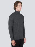 Men Turtleneck Sweater_Graphite