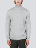 Men Turtleneck Sweater_Light Grey