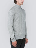 Men Turtleneck Sweater_Light Grey