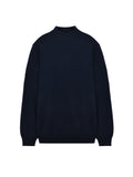 Men Mockneck Sweater_Dark Navy