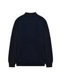 Men Mockneck Sweater_Dark Navy