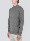Men Mockneck Sweater_Grey