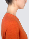 Classic Crew Neck Sweater_Orange