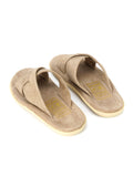 Leather Slide - TAUPE SUEDE