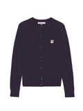 W_FOX HEAD PATCH ADJUSTED R-NECK CARDIGAN_NAVY