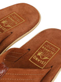 Men Suede with Leather Thong - PEANUTS/COGNAC