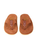 Men Suede with Leather Thong - PEANUTS/COGNAC