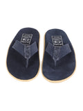 Men Suede with Leather Thong - NAVY/NAVY