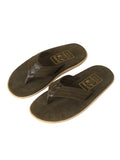 Men Suede with Leather Thong - ARMY GREEN/OLIVE