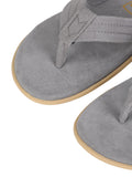 Men Suede Thong - CHARCOAL SUEDE