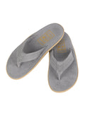 Men Suede Thong - CHARCOAL SUEDE