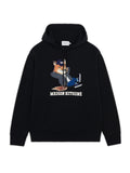 M_DRESSED FOX PRINT RELAXED HOODIE_BLACK