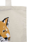 FOX HEAD TOTE BAG_ECRU