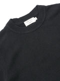 M_LAMBSWOOL R-NECK PULLOVER_BLACK