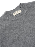 M_LAMBSWOOL R-NECK PULLOVER_GREY MELANGE